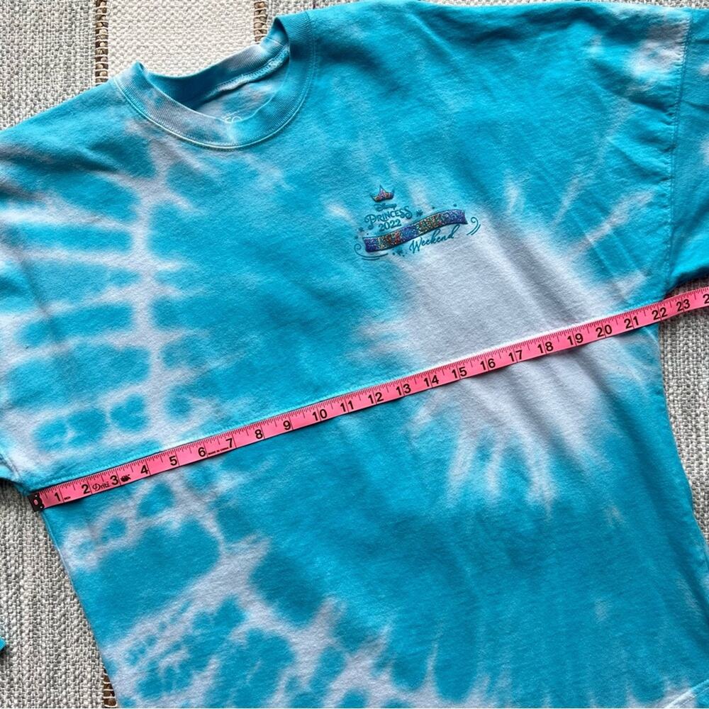 Walt Disney Spirit Jersey Princess 2022 Blue Tie Dye Long Sleeve Pullover Tee S - Picture 7 of 10